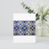 Azulejos, portugiesische Tiles Postkarte (Stehend Vorderseite)