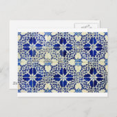 Azulejos, portugiesische Tiles Postkarte (Vorne/Hinten)