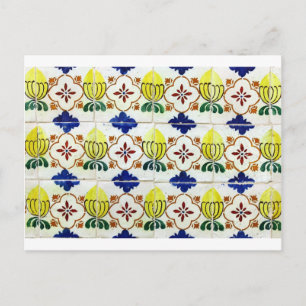 Azulejos, portugiesische Tiles Postkarte