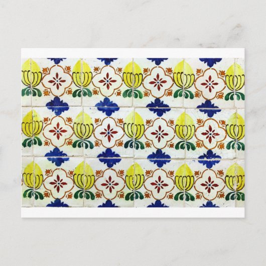 Azulejos, portugiesische Tiles Postkarte (Vorderseite)