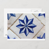 Azulejos, portugiesische Tiles Postkarte (Vorne/Hinten)