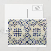 Azulejos, portugiesische Tiles Postkarte (Vorne/Hinten)