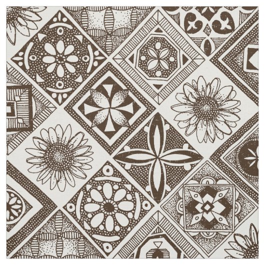 Azulejos-Schokolade Stoff (Muster)