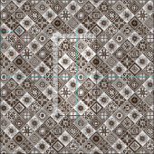 Azulejos-Schokolade Stoff (Kachel)
