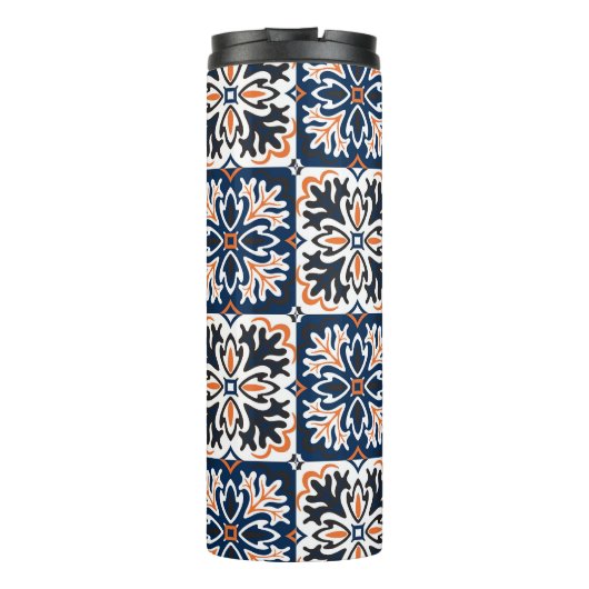 Azulejos Talavera Tile Pattern Thermosbecher (Rückseite)