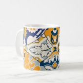 Azulejos Tiles Patchwork Vintages Hintergrundpapie Kaffeetasse (Vorderseite Links)