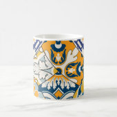 Azulejos Tiles Patchwork Vintages Hintergrundpapie Kaffeetasse (Mittel)