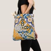Azulejos Tiles Patchwork Vintages Hintergrundpapie Tasche (Von Nahem)