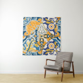 Azulejos Tiles Patchwork Vintages Hintergrundpapie Wandteppich (Beispiel (Horizontal))