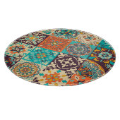 Azulejos Tiles portugiesisches Boho Patchwork Schneidebrett (Ecke)