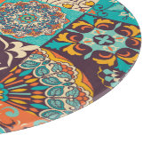 Azulejos Tiles portugiesisches Boho Patchwork Schneidebrett (Ecke)