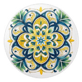 💙 💛 Azulejos Valencia Star Keramikknauf (Vorderseite)