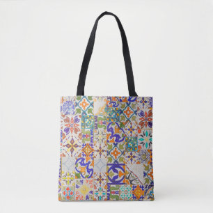 Azulejos Vintages Muster Portugal Geschenk Tasche