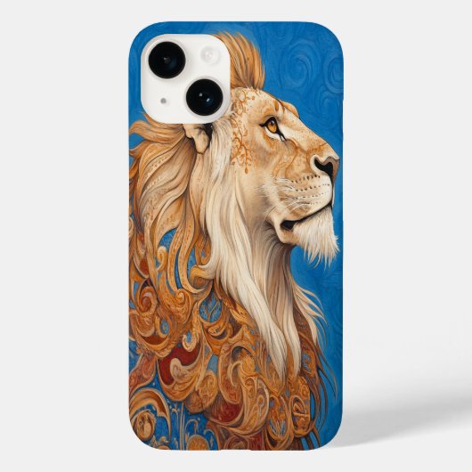 🦁 🔵 Azur-König Case-Mate iPhone Hülle (Rückseite)
