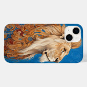 🦁 🔵 Azur-König Case-Mate iPhone Hülle (Rückseite (Horizontal))