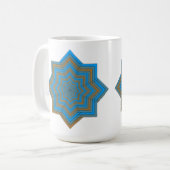 Azur- und Ember-Stern Kaffeetasse (Vorderseite Links)