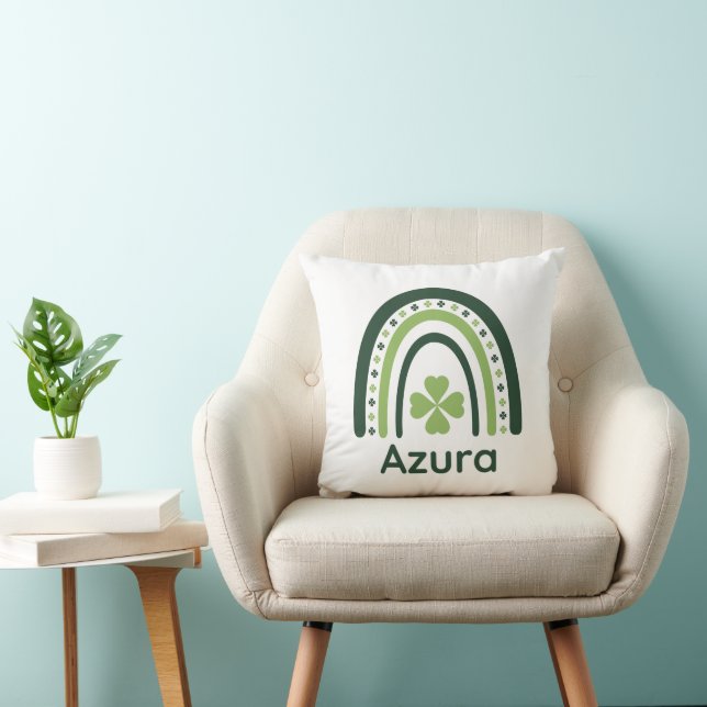 Azura Clover Boho Rainbow Kissen (Stuhl )