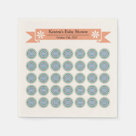 Azura Crest Baby Shower Paper Napkins Serviette