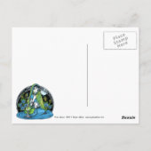 "Azura Hindi Blume Hookah Princess Fee Postkarte (Rückseite)