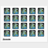 "Azura Hindi Blume Hookah Princess Fee Stickers (Blatt)