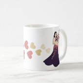 Azura Lila Belly Dancer Kaffeetasse (VorderseiteRechts)