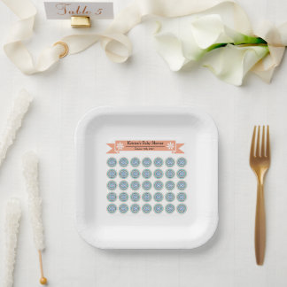 Azura Wappen Baby Showpapier Teller