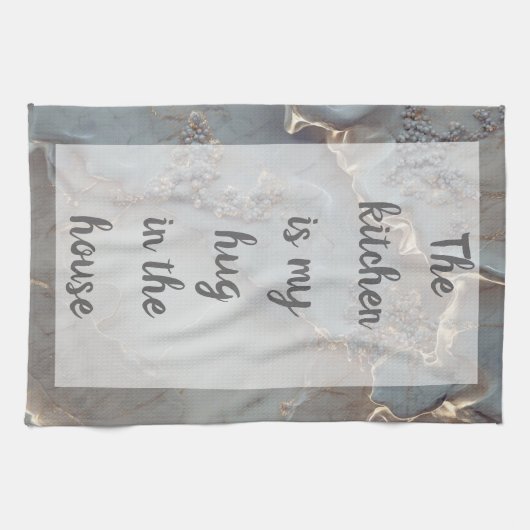 Azurael - weiß geschirrtuch (Horizontal)