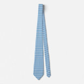 Azurblau Gingham Krawatte (Vorderseite)