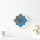 Azurblau und Emberstern Runde Wanduhr (Zuhause)
