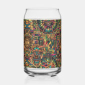 Azurblau "Vibrant Historisches Emblem" 473ml G Dosenglas (Rückseite)