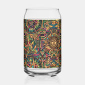 Azurblau "Vibrant Historisches Emblem" 473ml G Dosenglas (Links)