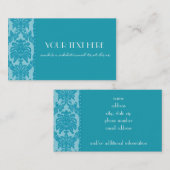 Azurblau Visitenkarte (Vorne/Hinten)