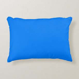 Azurblau (Vollfarbe) Dekokissen