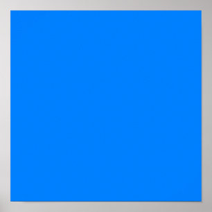 Azurblau (Vollfarbe) Poster