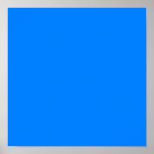 Azurblau (Vollfarbe) Poster (Vorne)