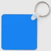 Azurblau (Vollfarbe) Schlüsselanhänger (Rückseite)