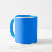 Azurblau (Vollfarbe) Tasse (Vorderseite Links)