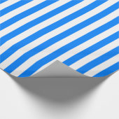 Azurblau-weiß gestreift geschenkpapier (Ecke)