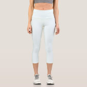 Azurblau (X11/Webfarbe) (Vollfarbe) Capri Leggings (Vorderseite)