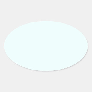 Azurblau (X11/Webfarbe) (Vollfarbe) Ovaler Aufkleber