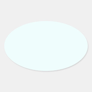 Azurblau (X11/Webfarbe) (Vollfarbe) Ovaler Aufkleber