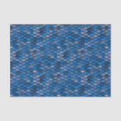 Azurblaue blaue u. silberne seidenpapier (Vorderseite)