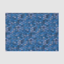 Azurblaue blaue u. silberne seidenpapier