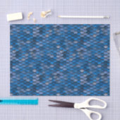 Azurblaue blaue u. silberne seidenpapier (Handwerk)