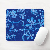 Azurblaue Frostblumen-Mauspad Mousepad (Mit Mouse)