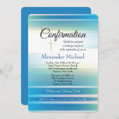 Azurblaue Himmel-Bestätigungs-Einladung Einladung (Vorne/Hinten)
