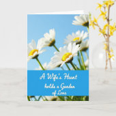 Azurblaue Himmel Gänseblümchen Mutter Karte (Gelbe Blume)