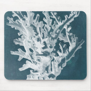 Azurblaue Koralle I Mousepad