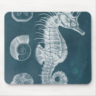 Azurblaue Seepferd-Studie I Mousepad