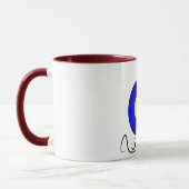 Azurblaue Sonnen-Tasse Tasse (Links)